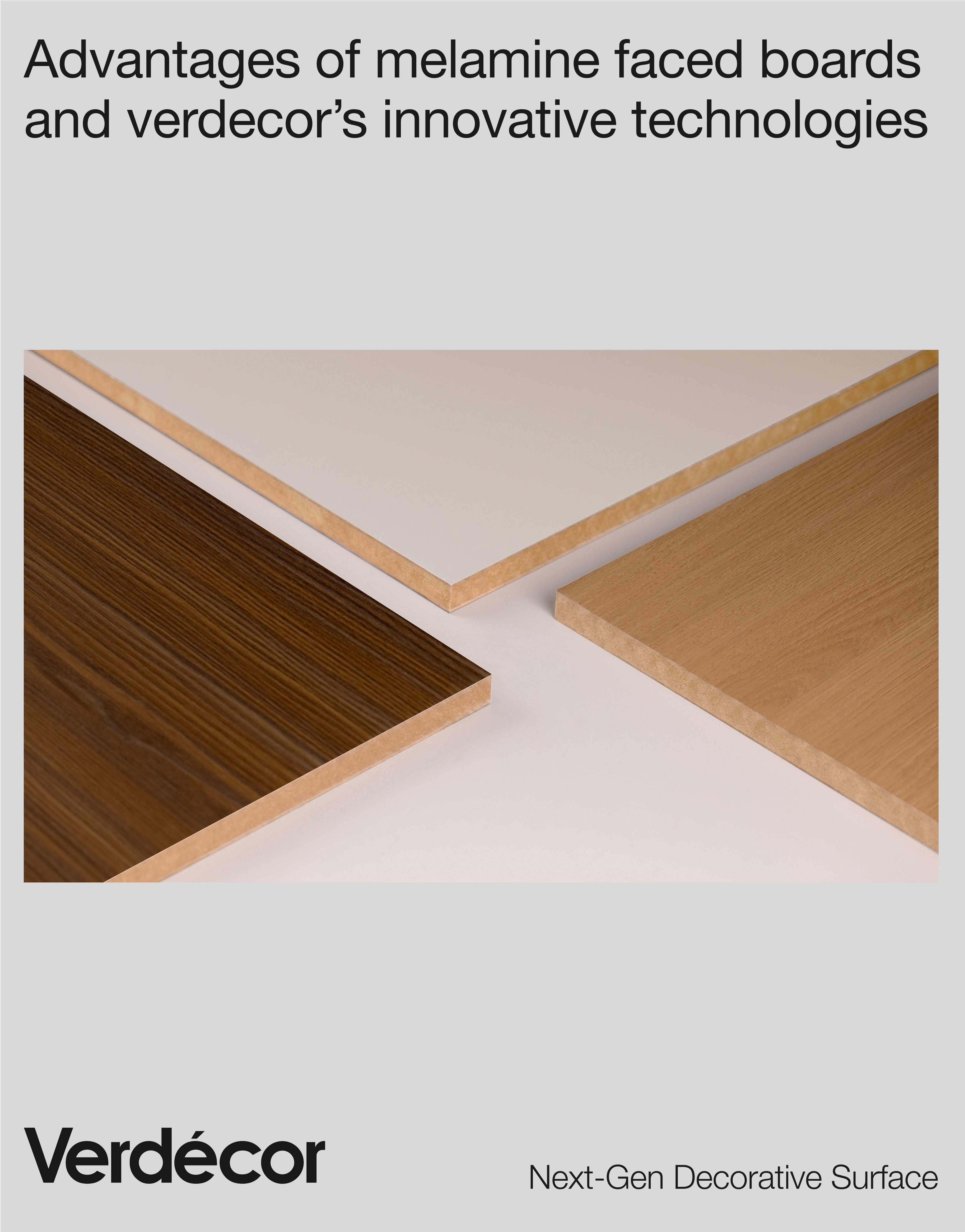 Advantages of Melamine Faced Boards and Verdecor’s Innovative Technologies
