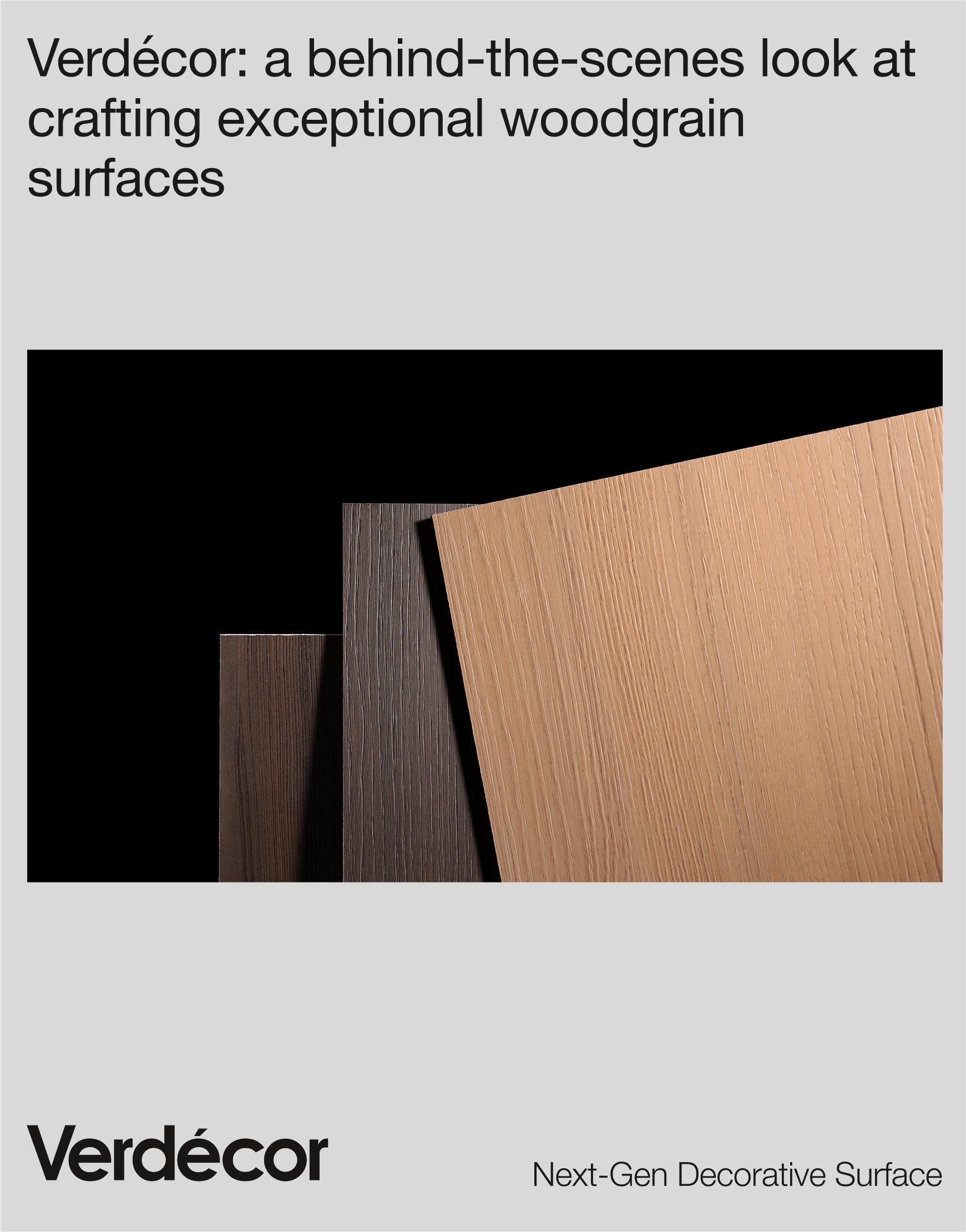 Verdécor: A Behind-the-Scenes Look at Crafting Exceptional Woodgrain Surfaces