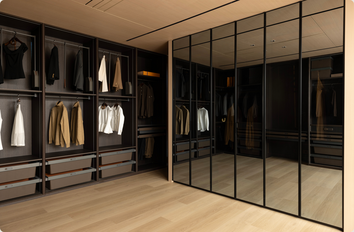 Lights off: reflective coated glass