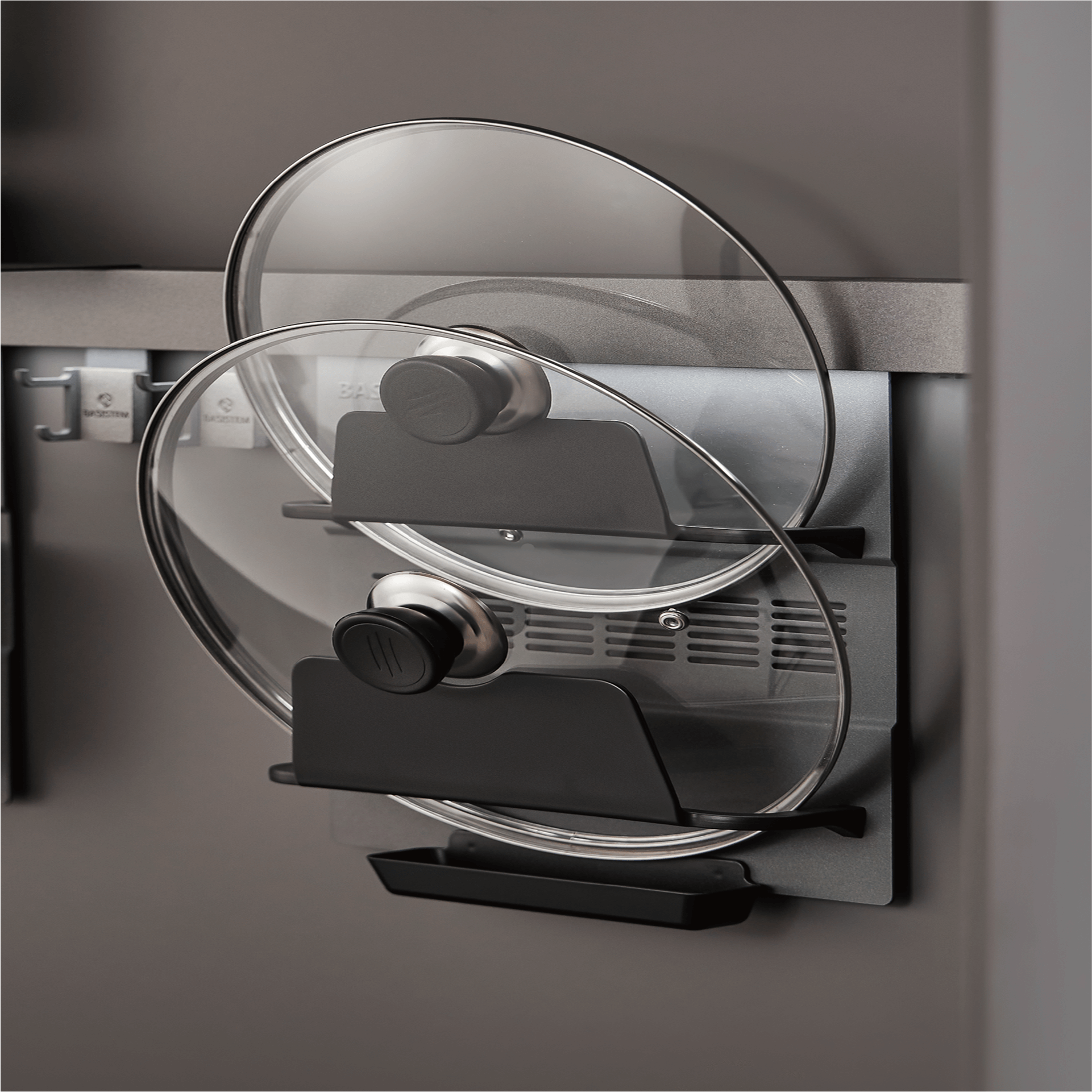 [BASISTEM] BASEL Dual Pot Lid Holder with Drip Tray