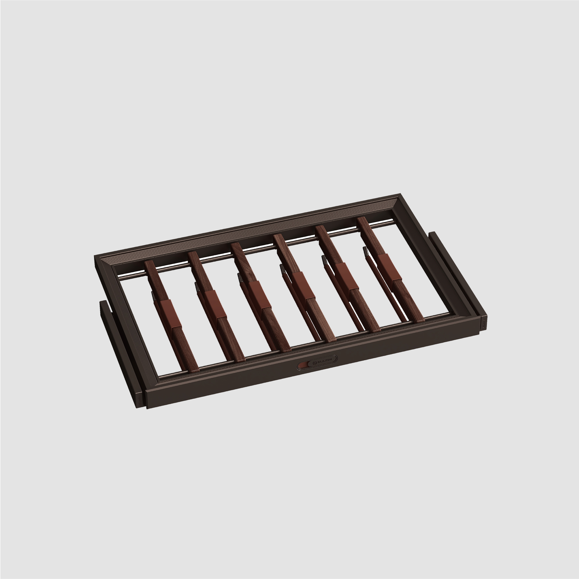 [BASISTEM] BRUGG Walnut Pull-Out Trousers Rack