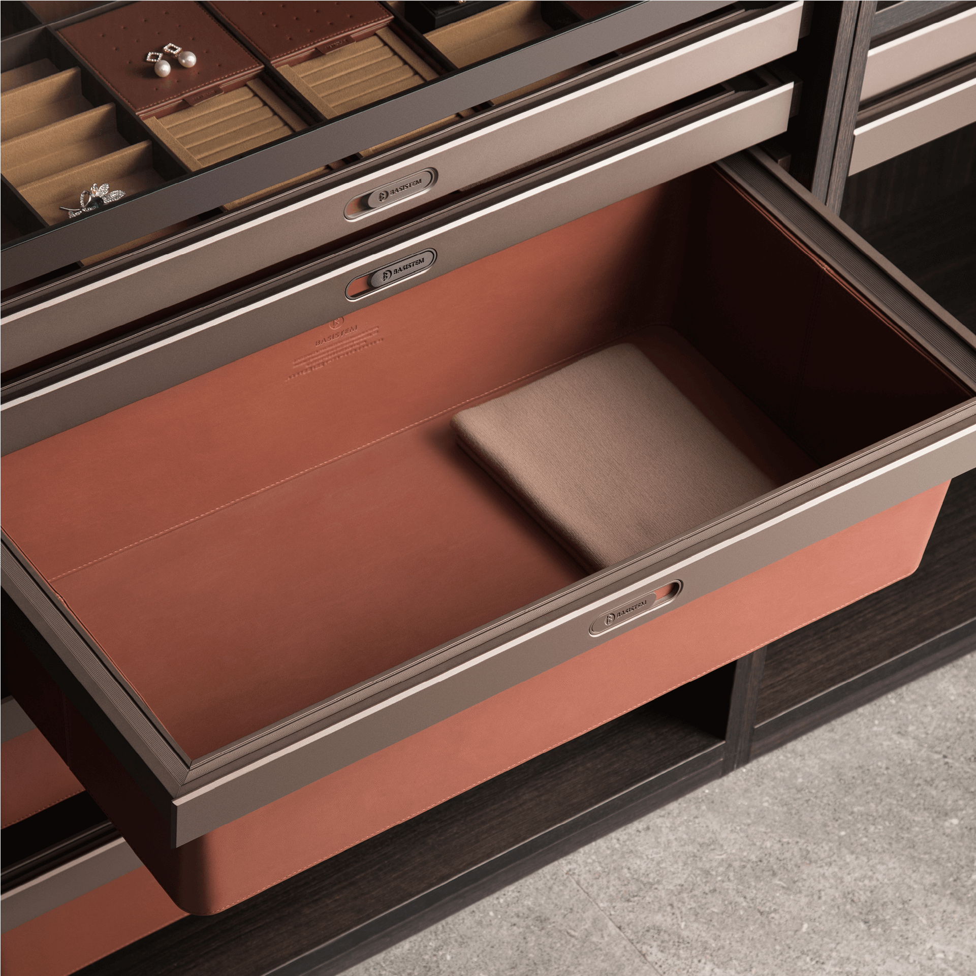 [BASISTEM] BRUGG Leather Deep Drawer