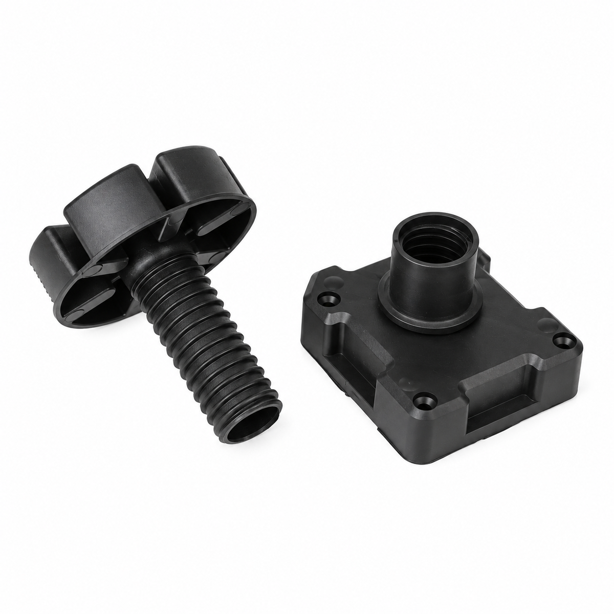 Knox System Essential Base Cabinet Adjustable Leg Kit with Screw-On Fixing Block, 110–150 mm