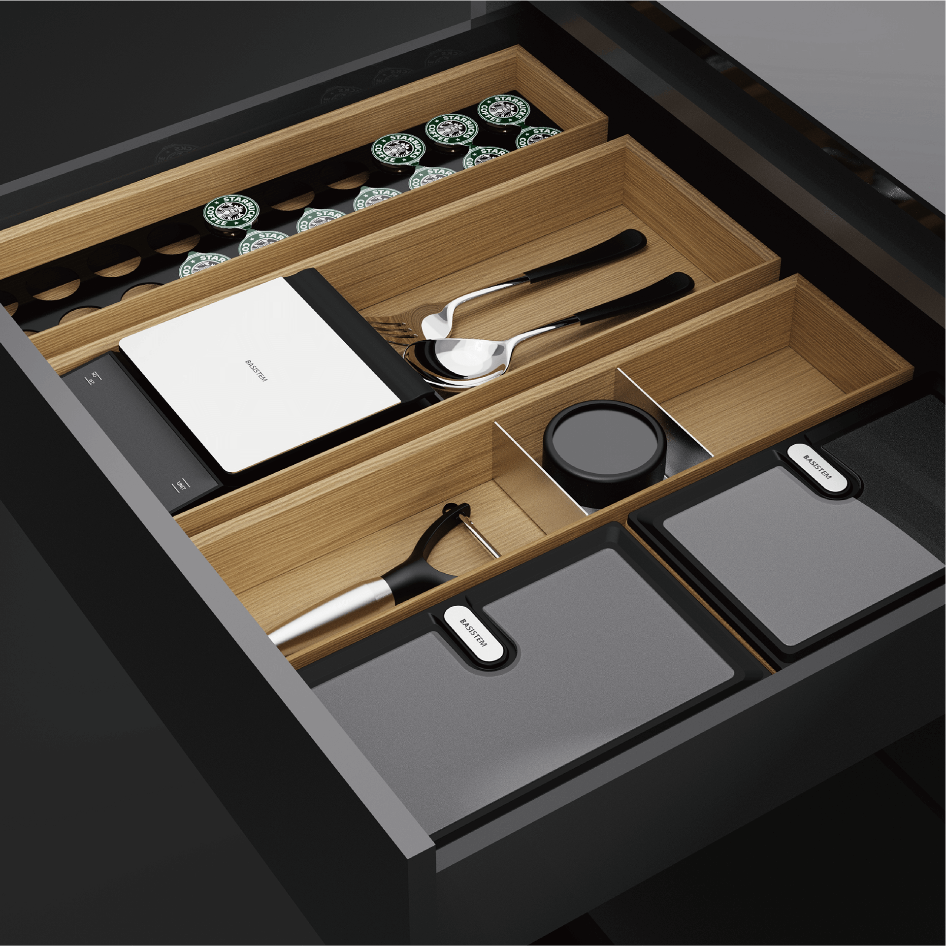 [BASISTEM] CHUR 100 Coffee Capsule Organizer Box