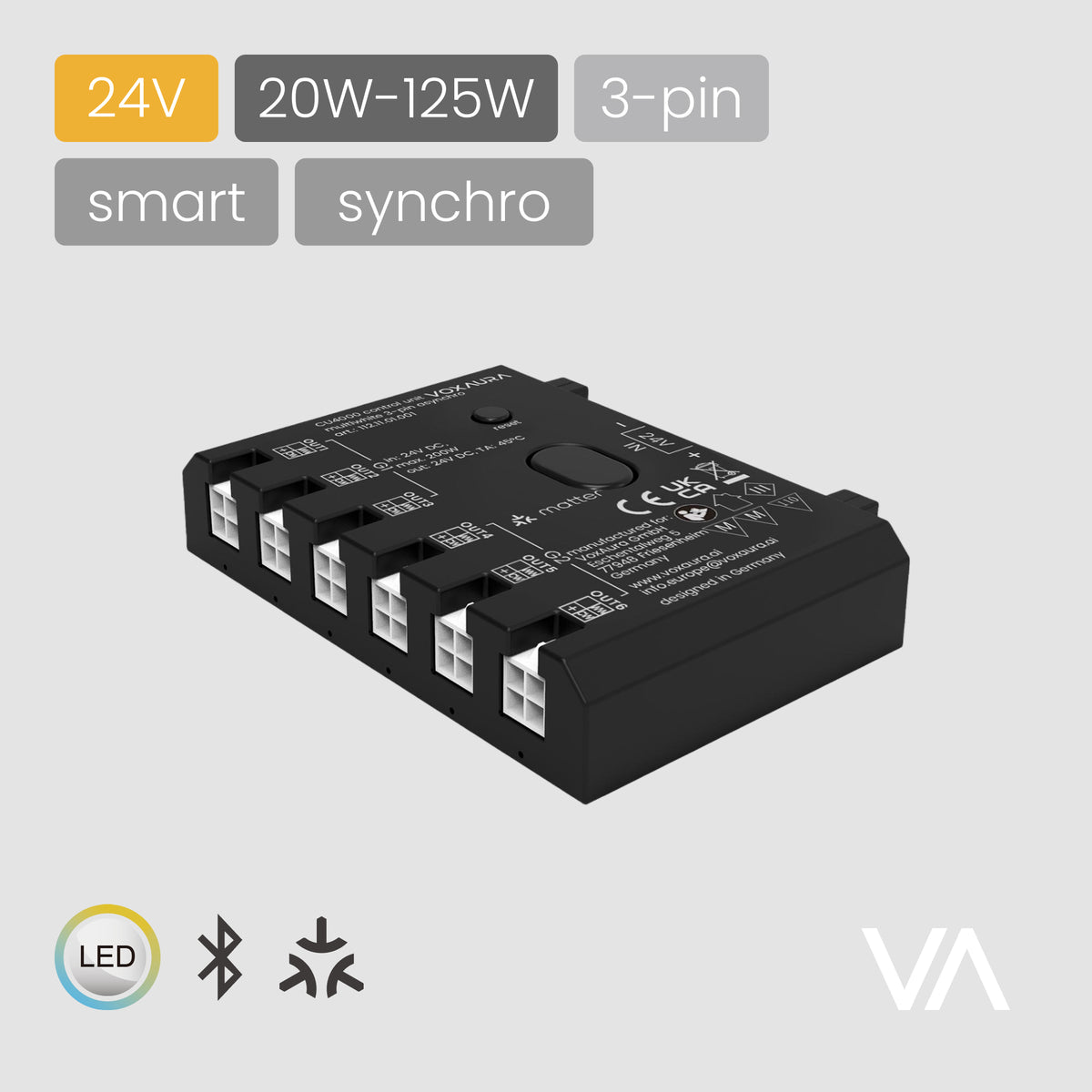 [VOXAURA] Control Unit, CU4000, 24V, 3-pin Multi-white, synchro