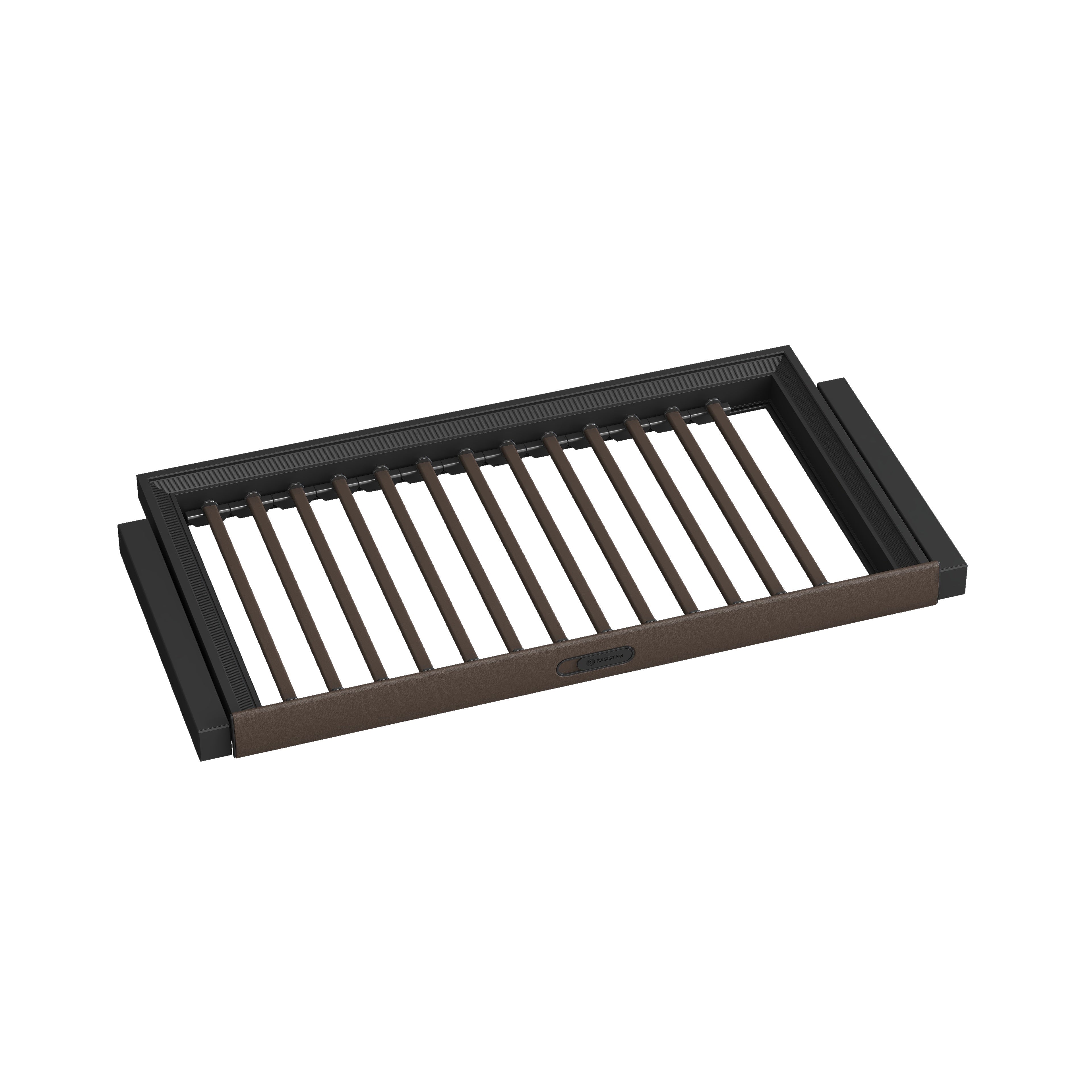 [BASISTEM] LUGANO Leather Pull-Out Trousers Rack