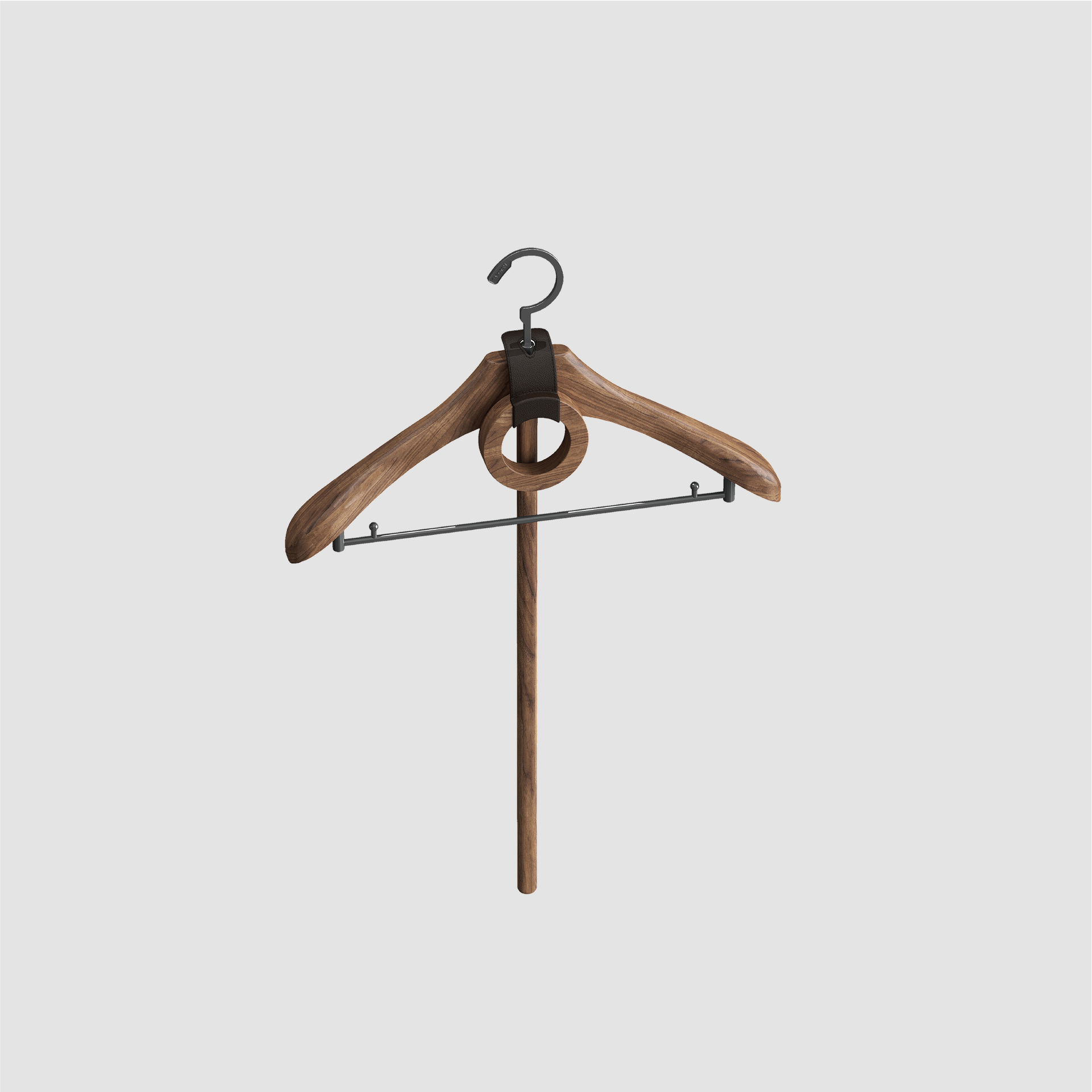 [BASISTEM] HORGEN Khaki Walnut Suit & Dress Hanger