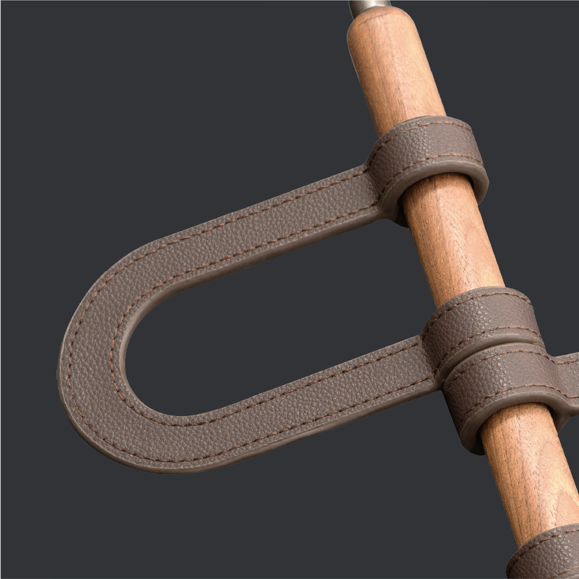 [BASISTEM] HORGEN Khaki Walnut U-Scarf Hanger