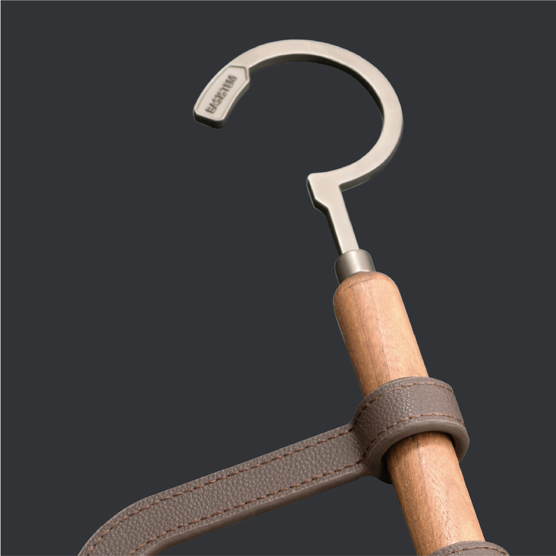 [BASISTEM] HORGEN Khaki Walnut U-Scarf Hanger