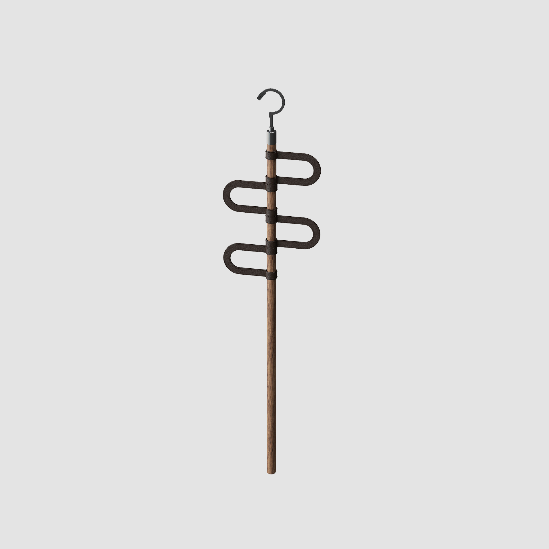[BASISTEM] HORGEN Khaki Walnut U-Scarf Hanger