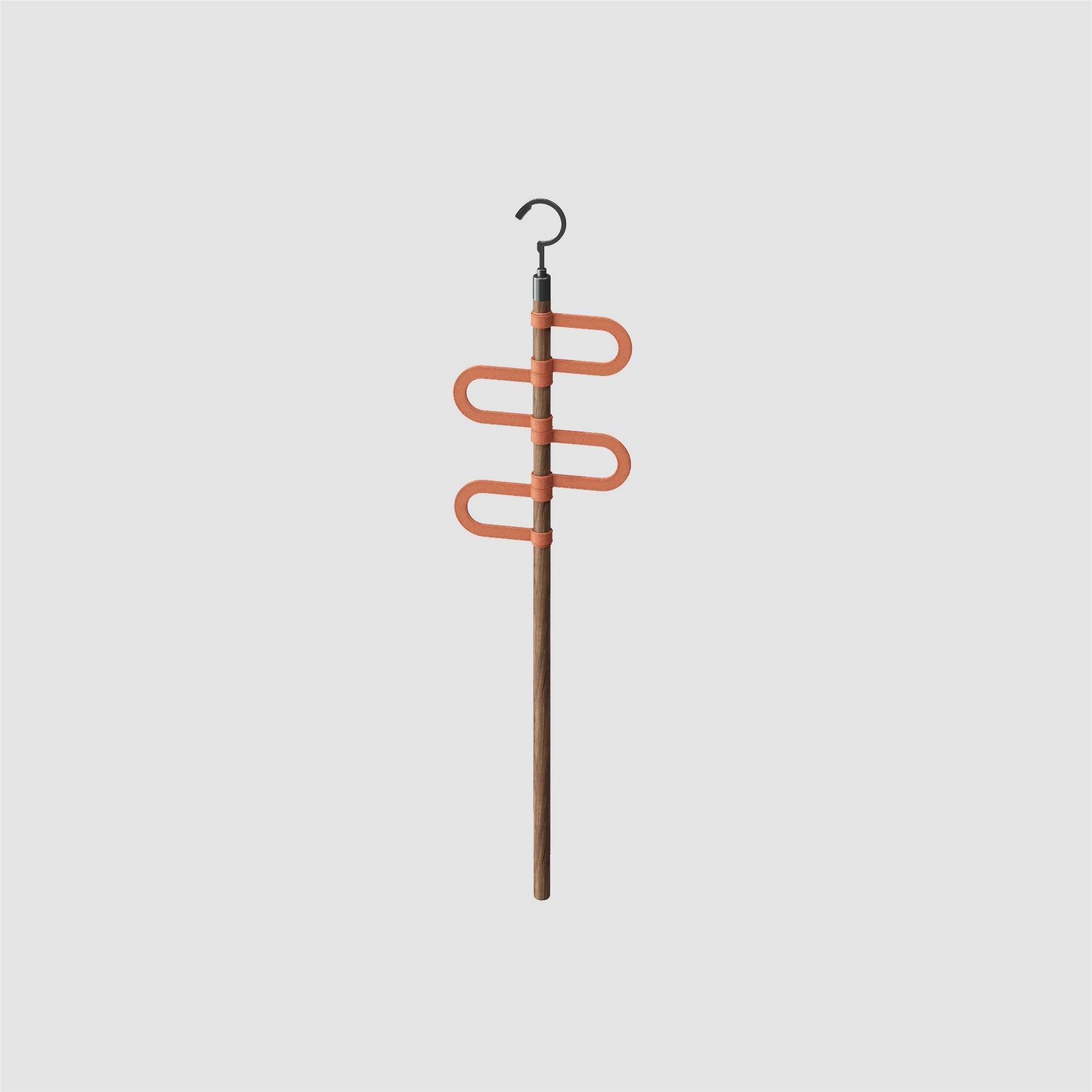 [BASISTEM] HORGEN Saddle Orange Walnut U-Scarf Hanger