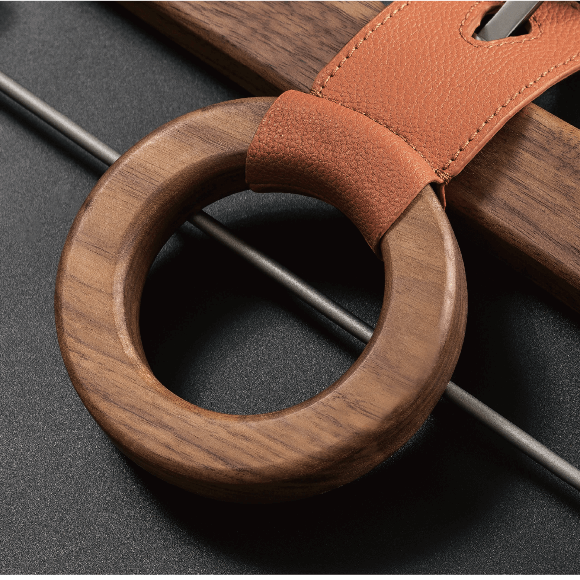 [BASISTEM] HORGEN Saddle Orange Walnut Small Ring Hanger