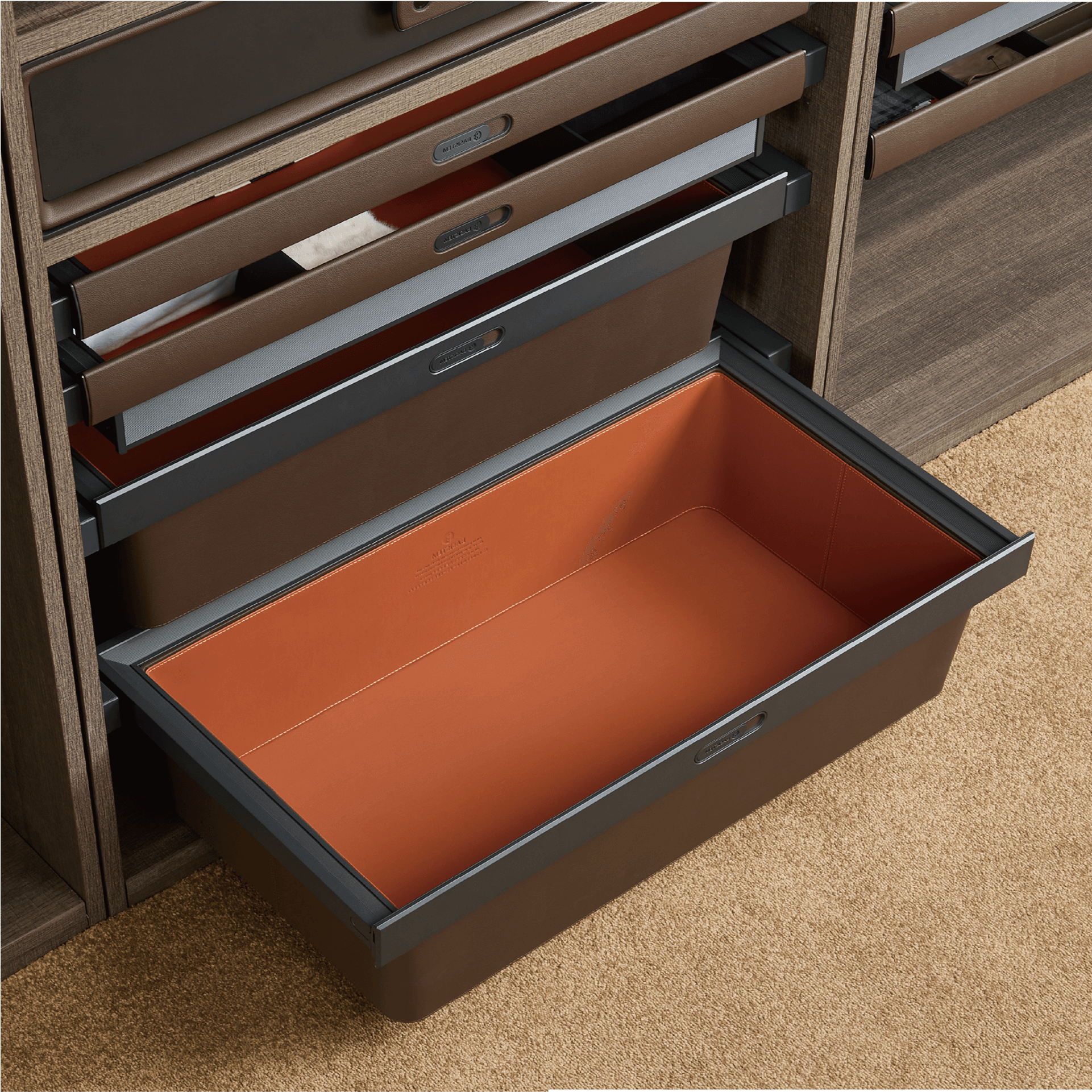 [BASISTEM] LUGANO Leather Deep Drawer