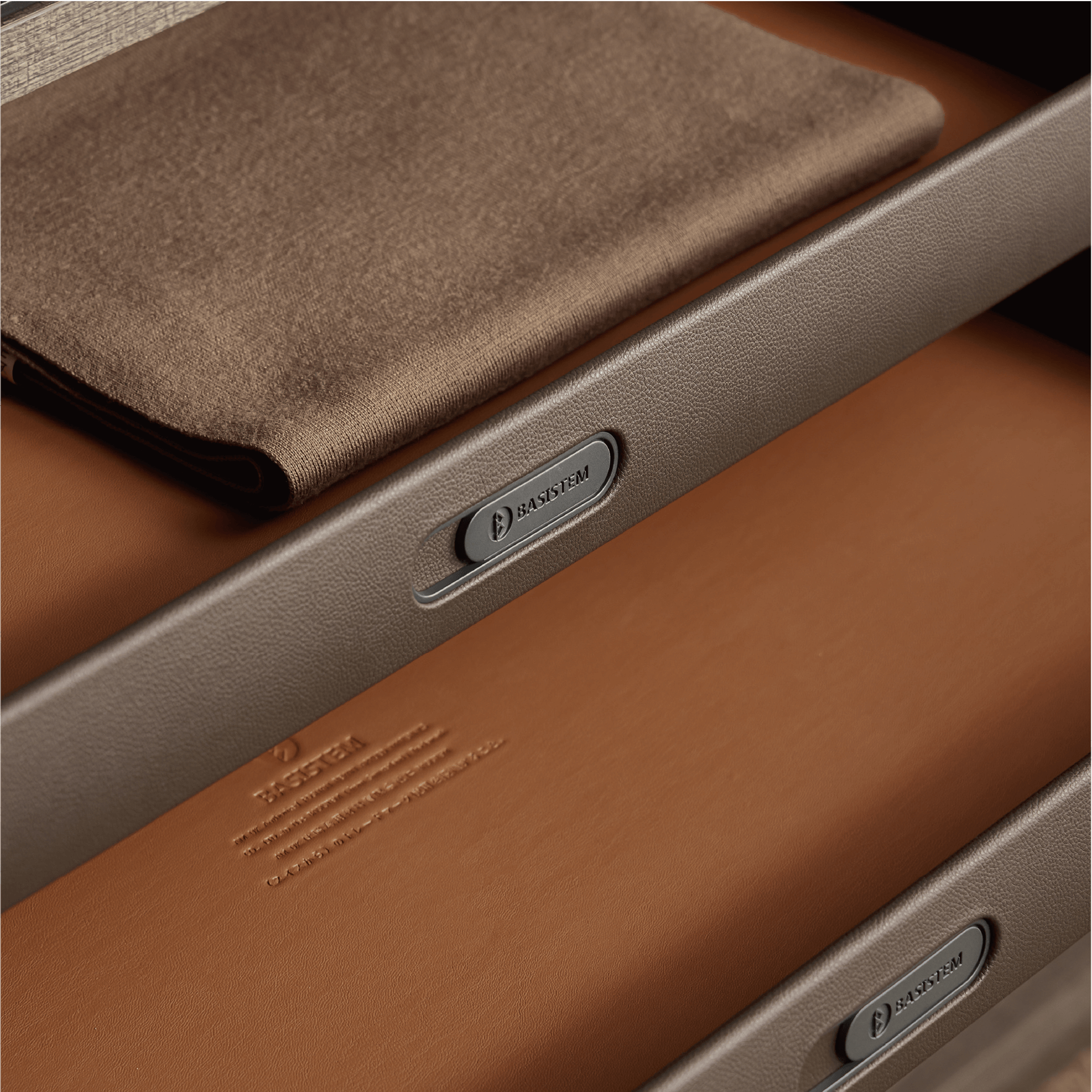 [BASISTEM] LUGANO Leather Shallow Drawer
