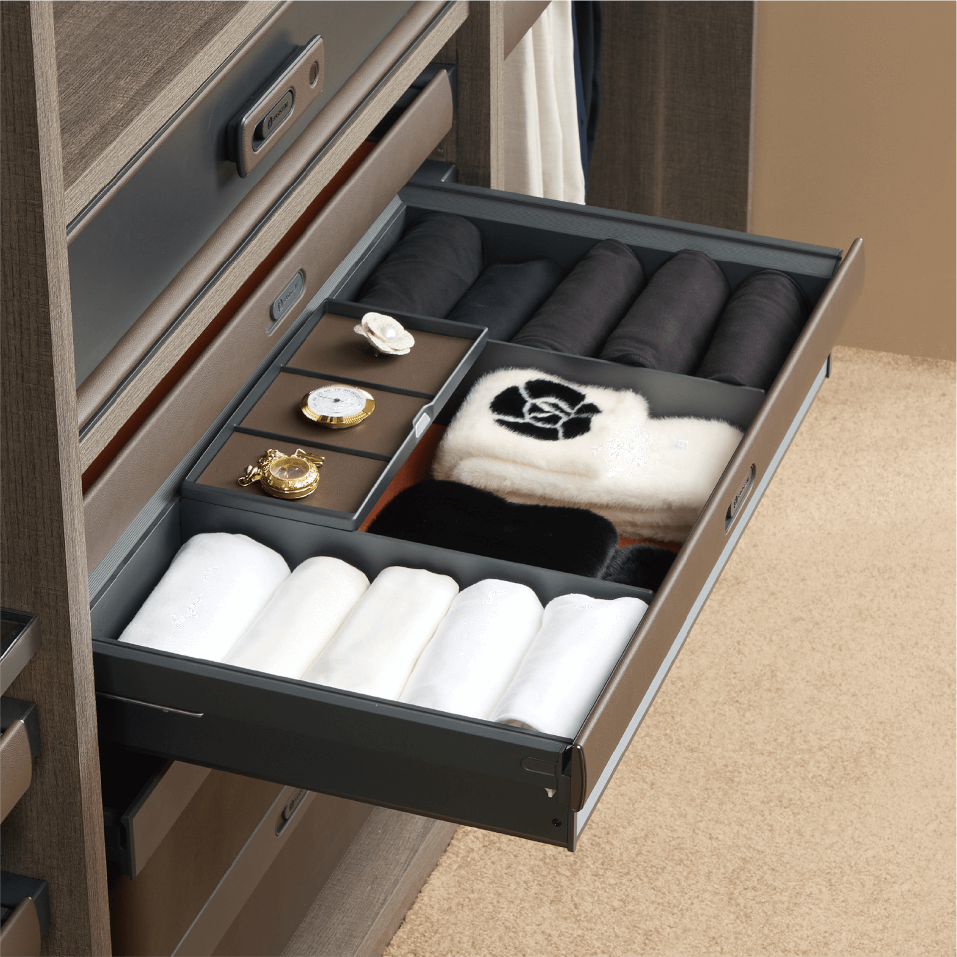[BASISTEM] LUGANO Soft Clothing Organizer Drawer