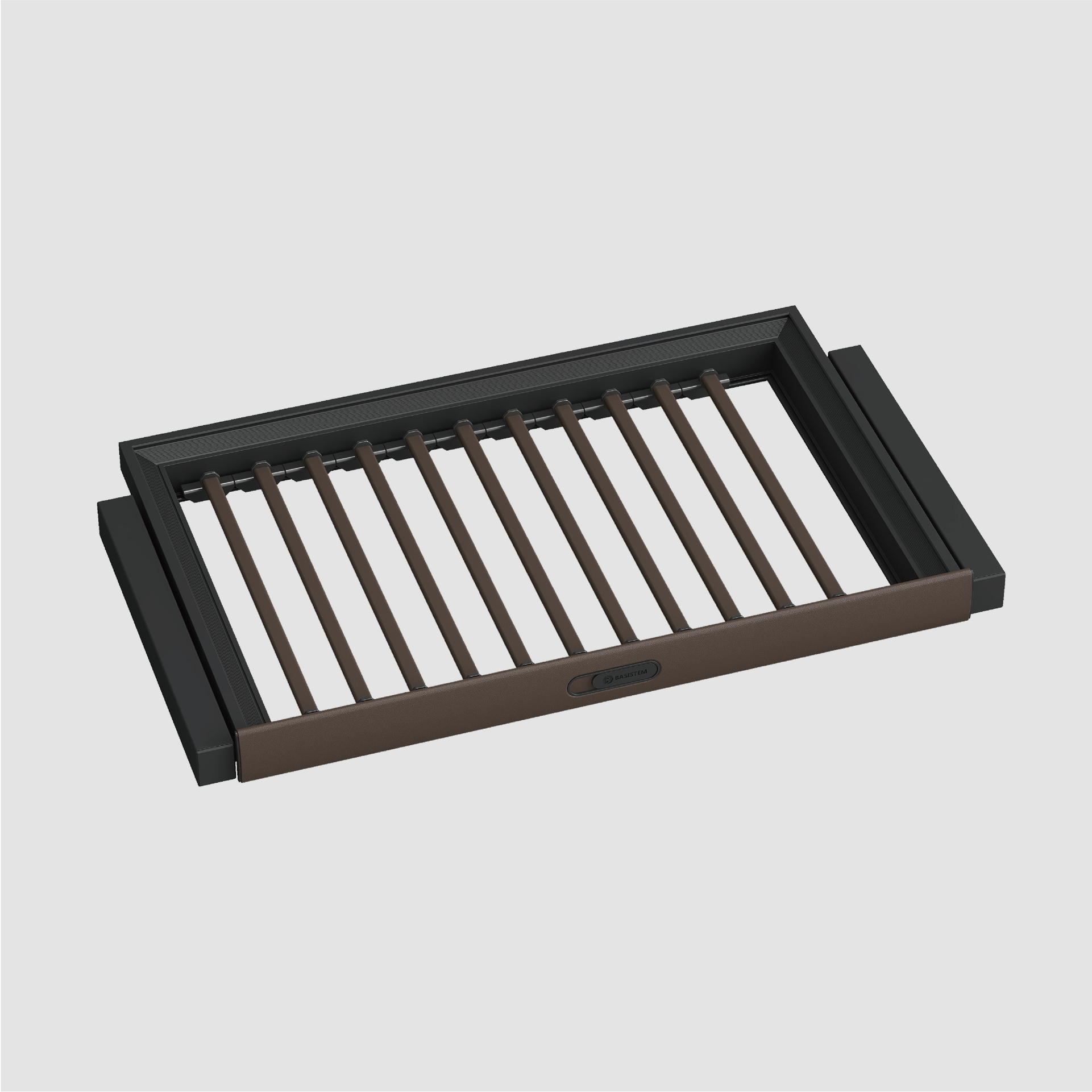 [BASISTEM] LUGANO Leather Pull-Out Trousers Rack