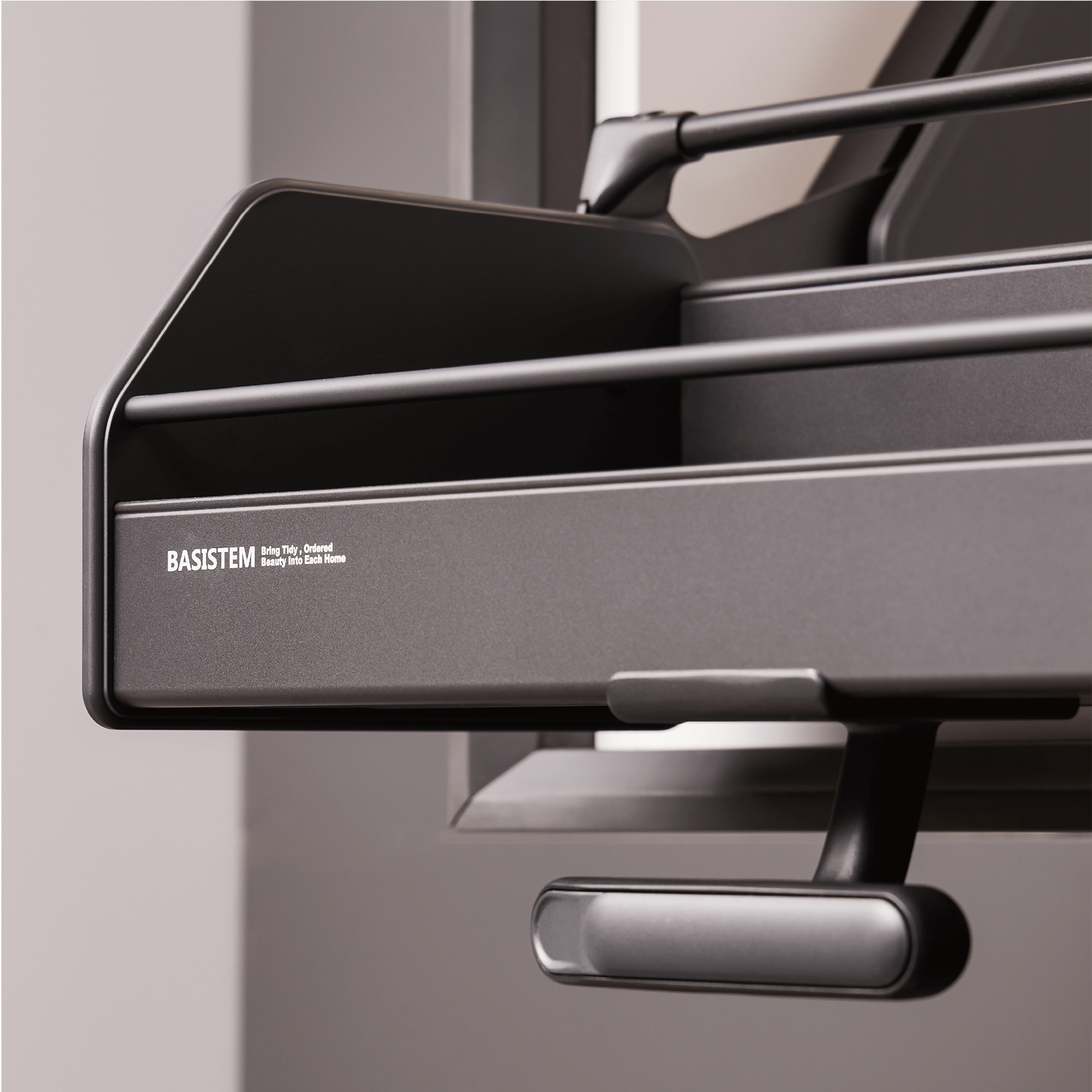 [BASISTEM] OLTEN Single-Layer Pull-Down Basket For Overhead Cabinet