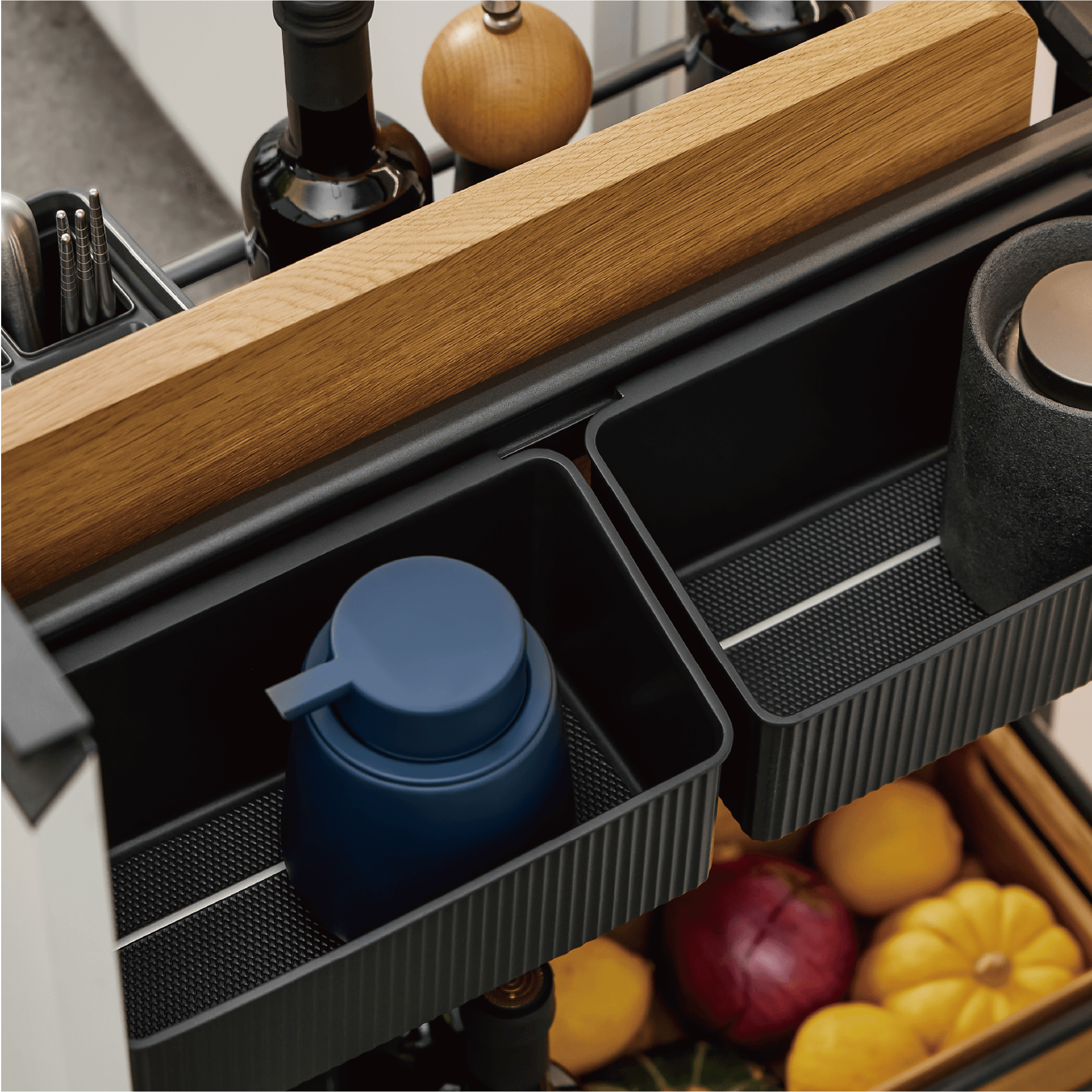 [BASISTEM] SCHIERS 400 Integrated Pull-Out Unit (with Multi-Purpose Storage)
