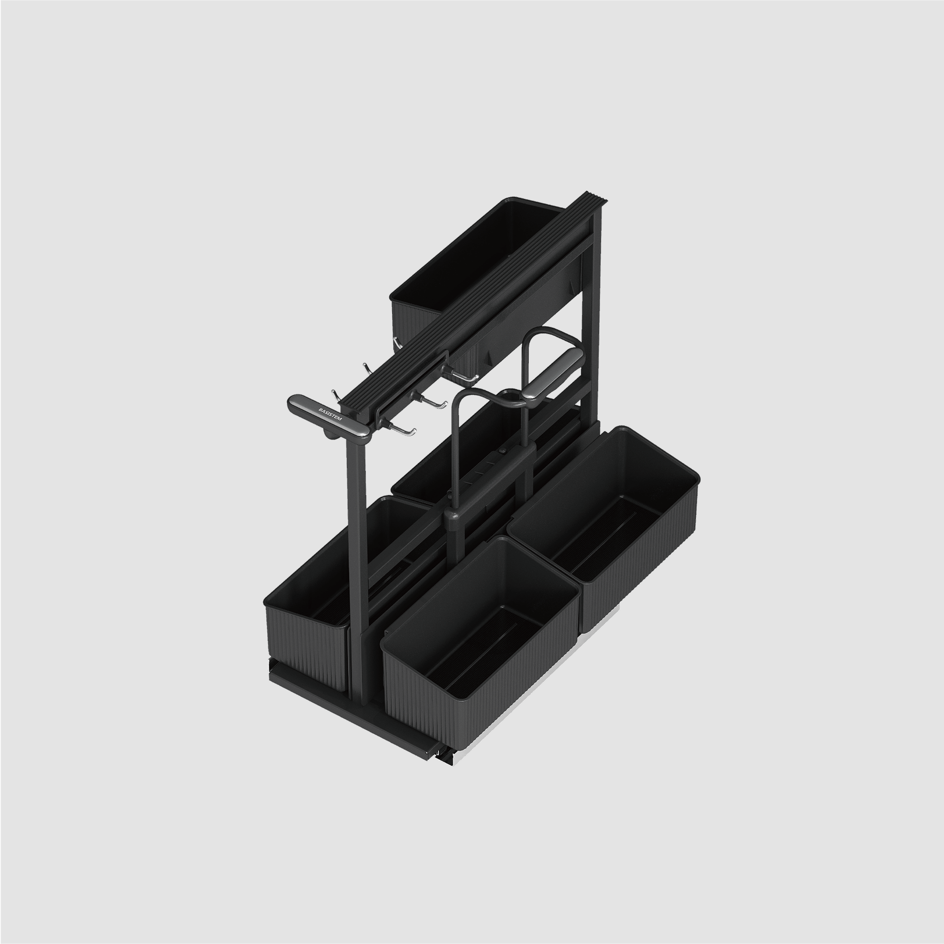 [BASISTEM] SCHIERS Inner Pull-Out Unit with Detachable Basket