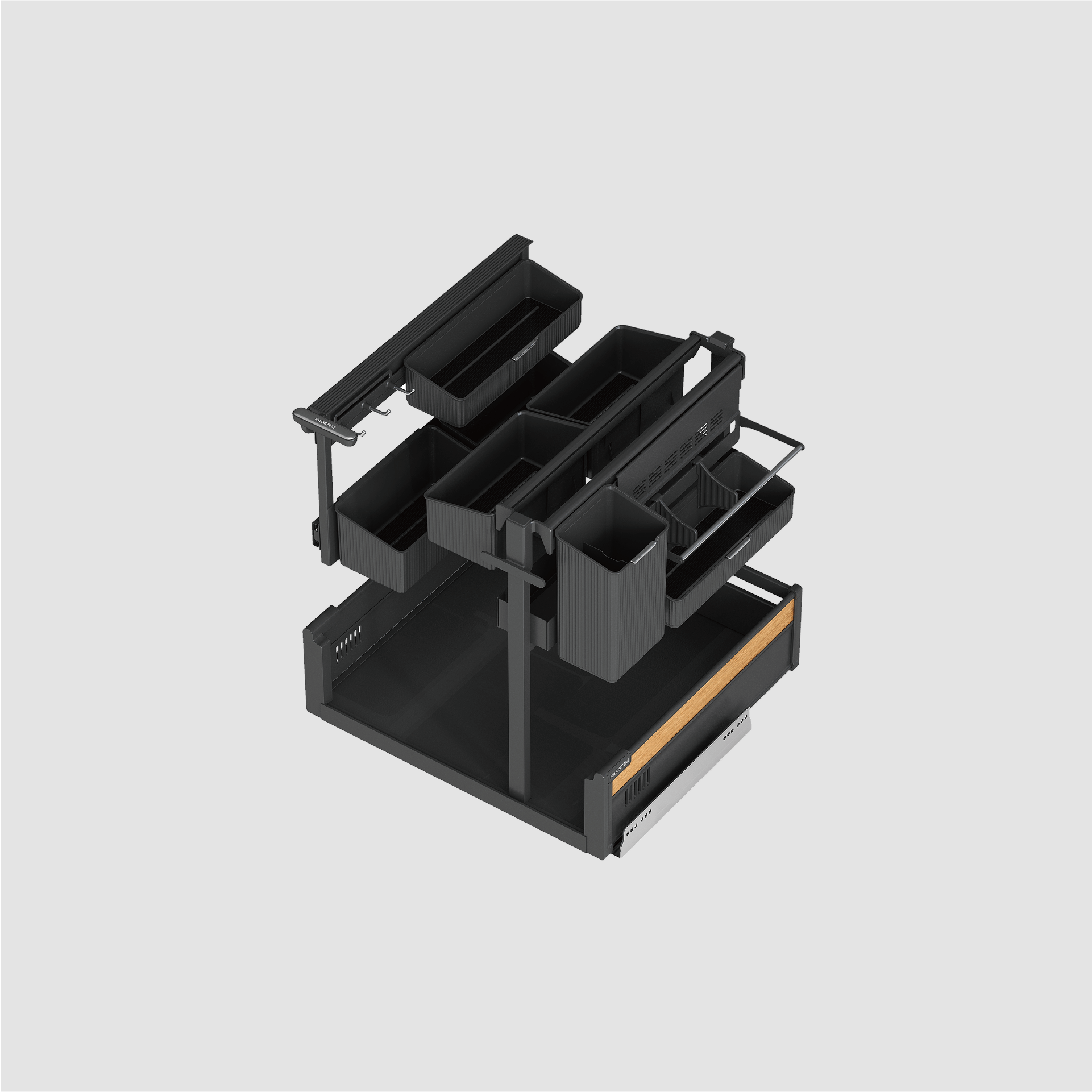 [BASISTEM] SCHIERS 550 Integrated Pull-Out Unit (with Secondary Pull-Out Basket)