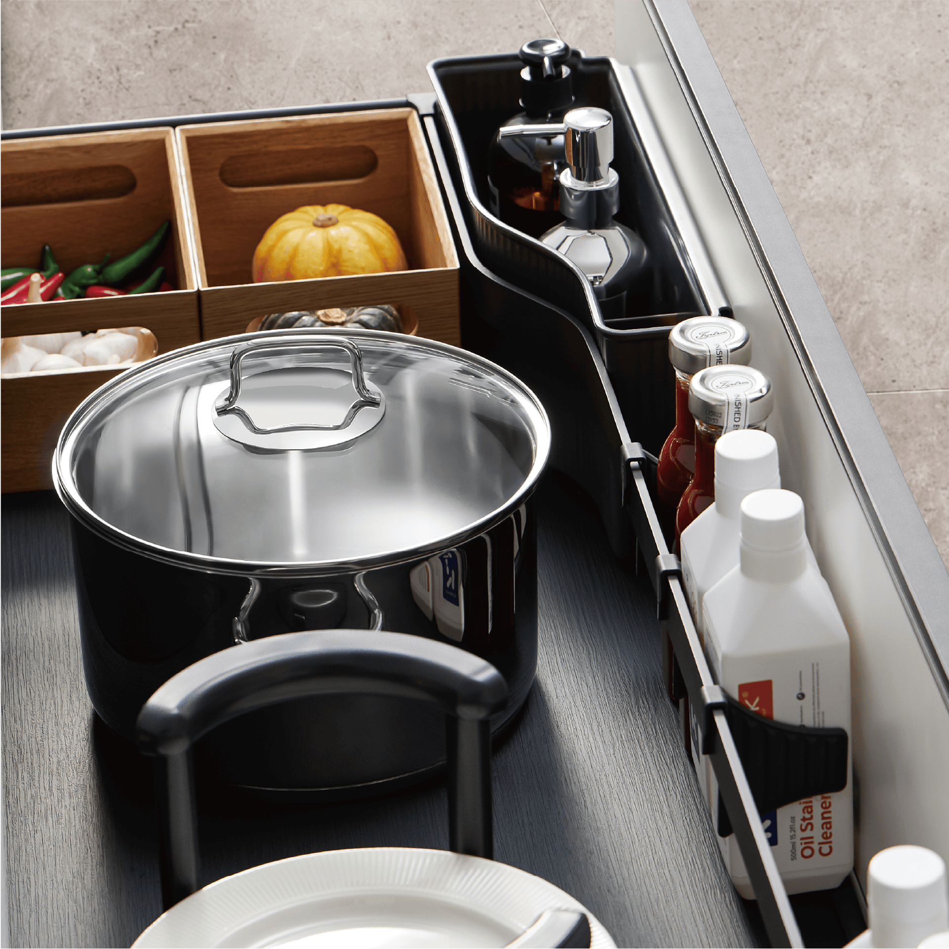 [BASISTEM] SCHIERS Pot Pull-Out Drawer Sets (Multi-purpose)