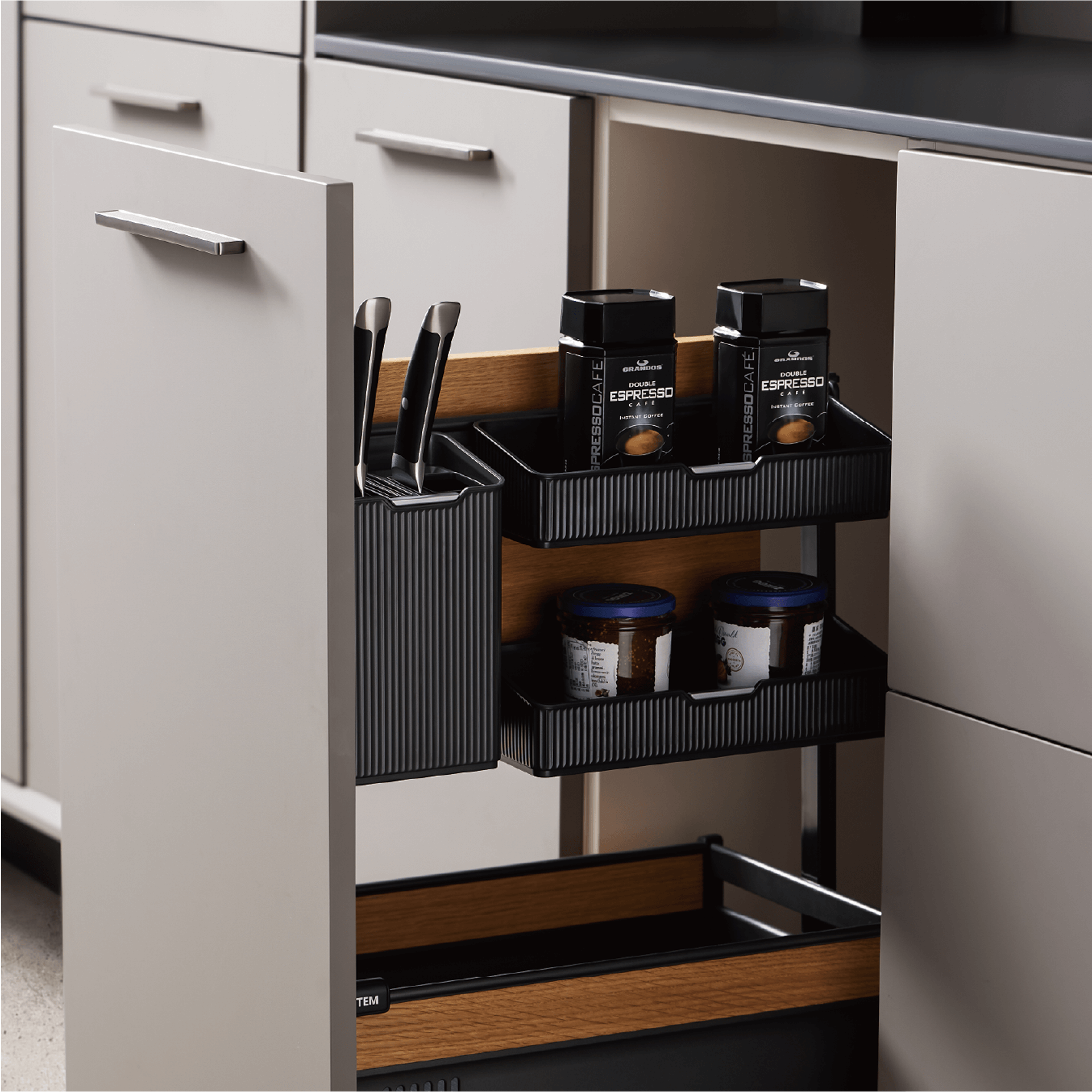 [BASISTEM] SCHIERS 350 Integrated Pull-Out Unit (with Multi-Purpose Storage)