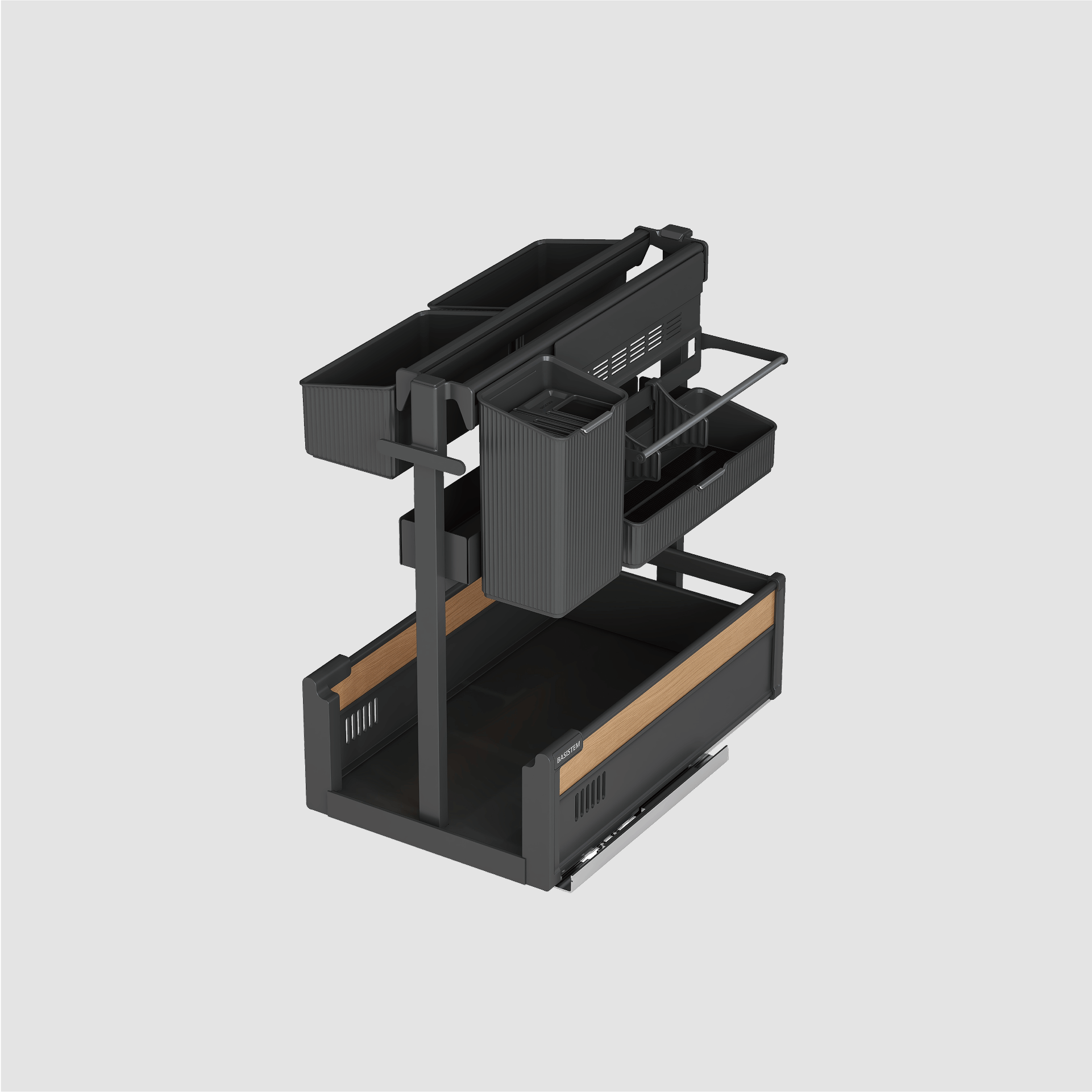 [BASISTEM] SCHIERS 400 Integrated Pull-Out Unit (with Multi-Purpose Storage)