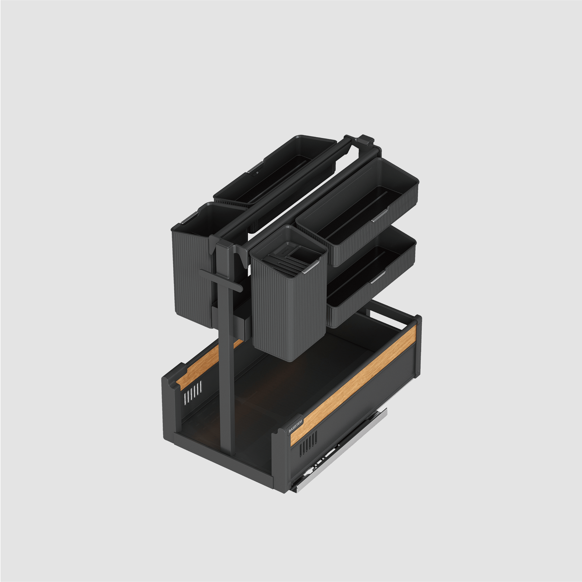 [BASISTEM] SCHIERS 350 Integrated Pull-Out Unit (with Multi-Purpose Storage)