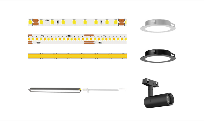 VOXAURA Lighting product category card image, 864 by 514 pixels