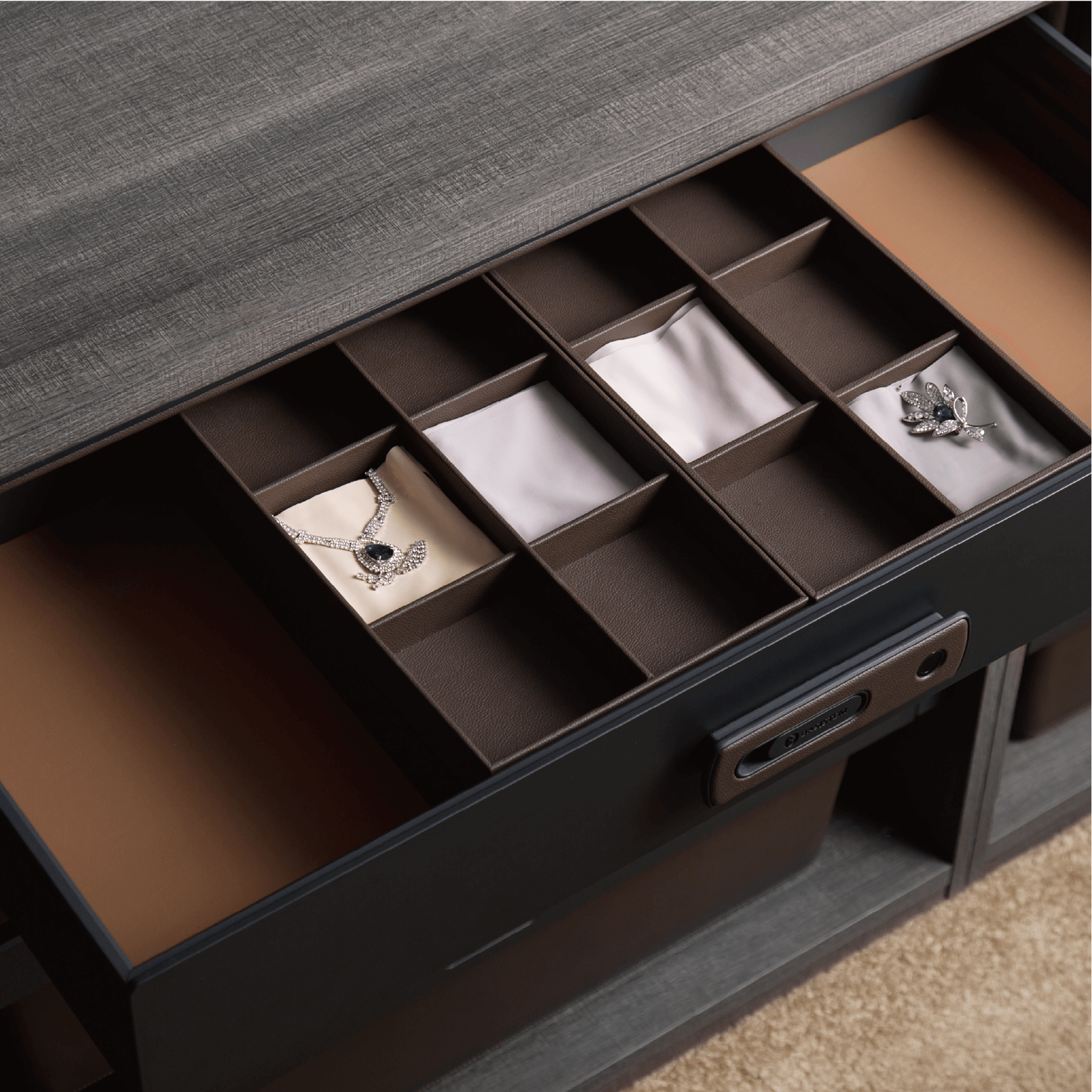 [BASISTEM] ZUG Khaki Smart Fingerprint Lockbox