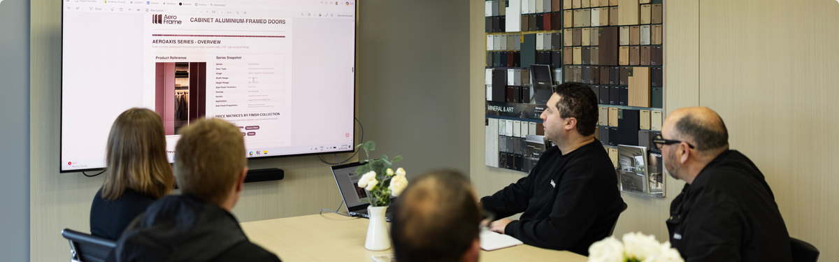 KnoxOne team discussing products together