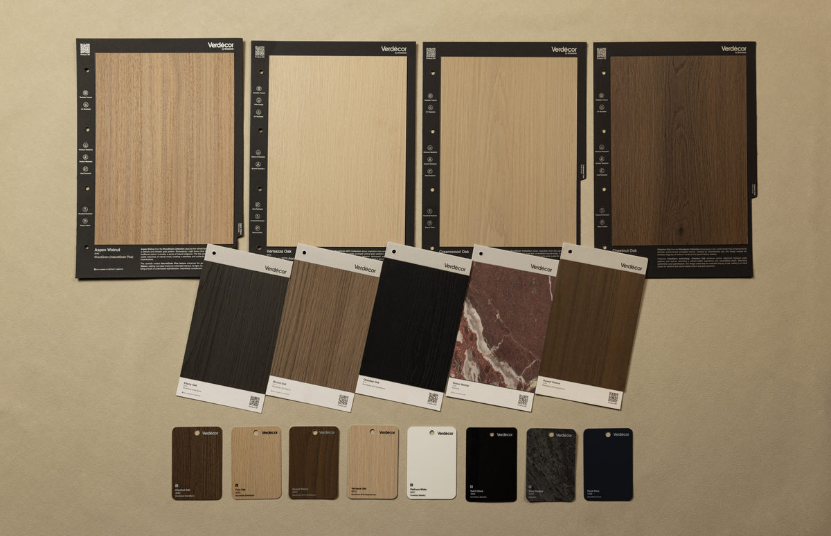 Verdécor product range samples