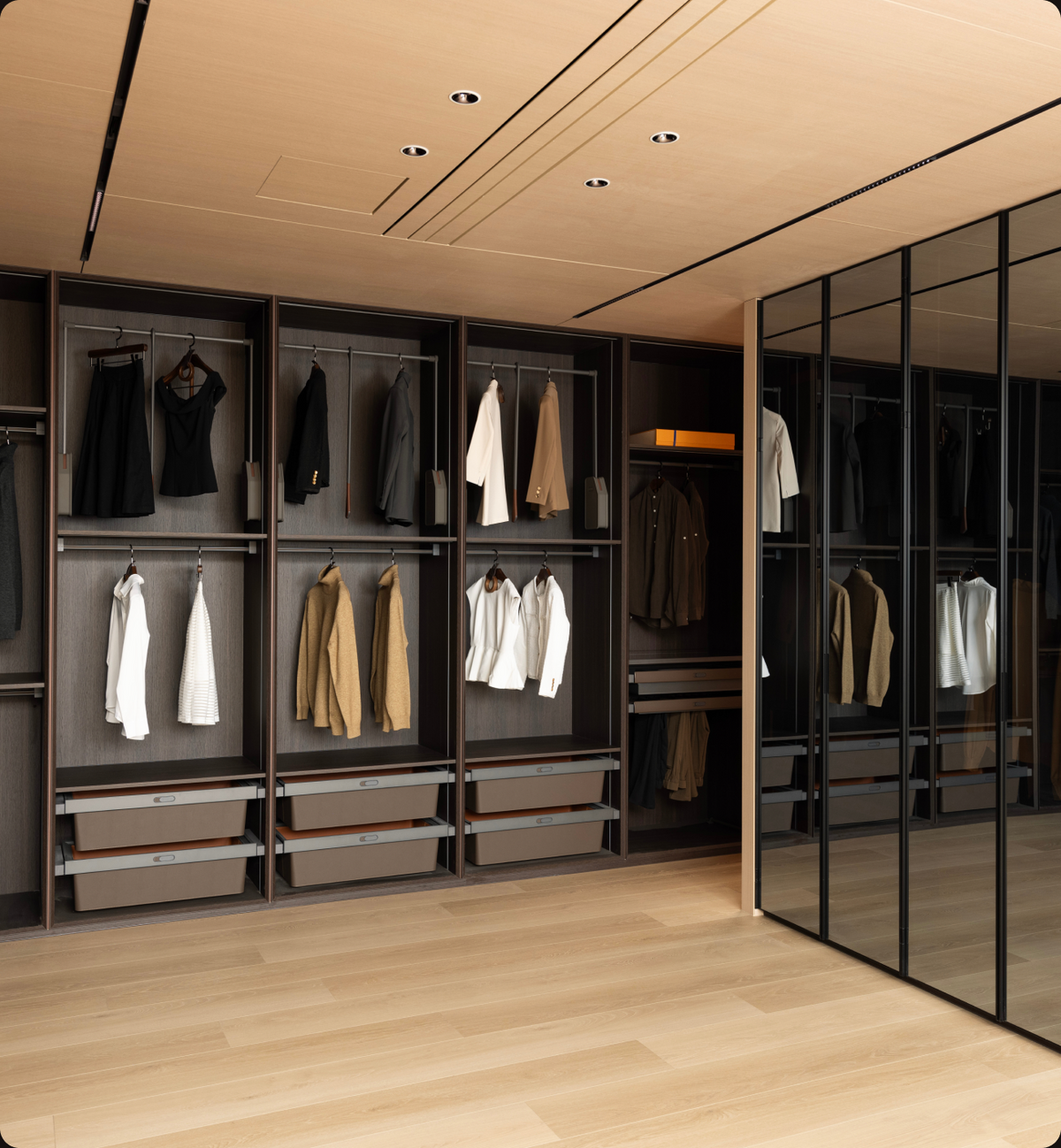Standby: wardrobe lighting off