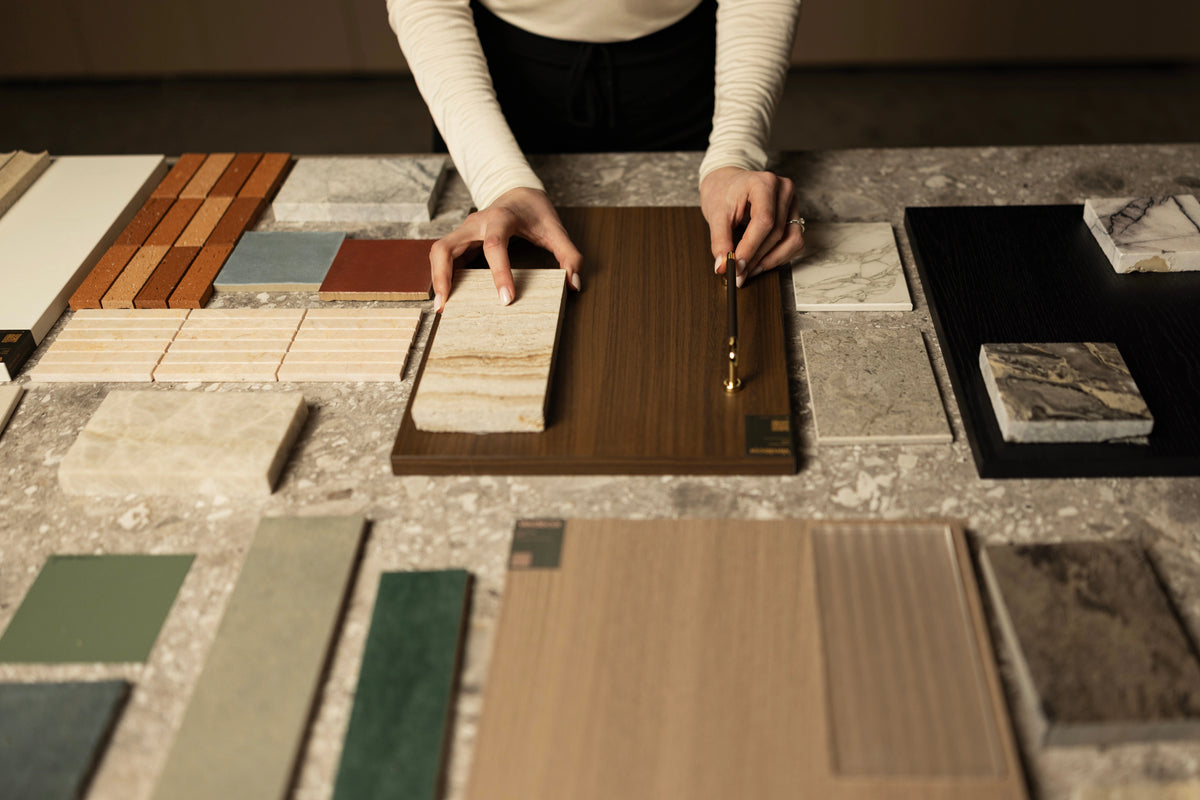 Renovation materials and mood board